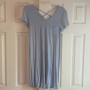 Blue T-shirt dress